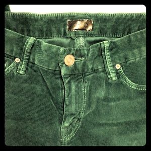 Mother the looker pine green corduroys.